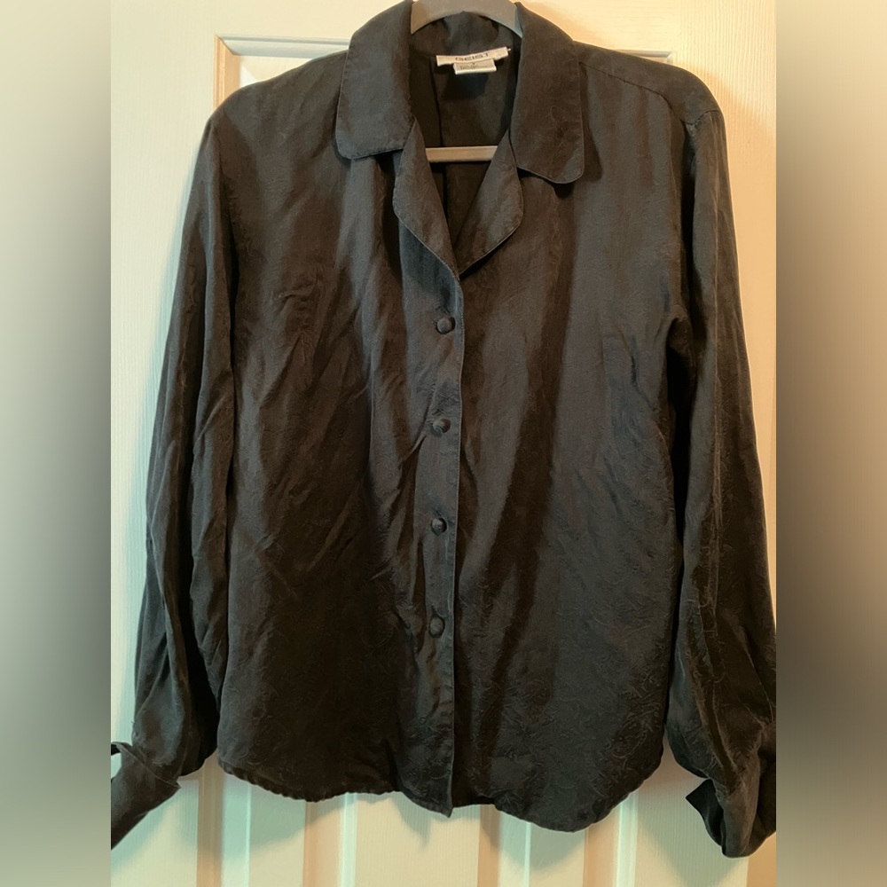 Vintage Geist 100% Silk Blouse
